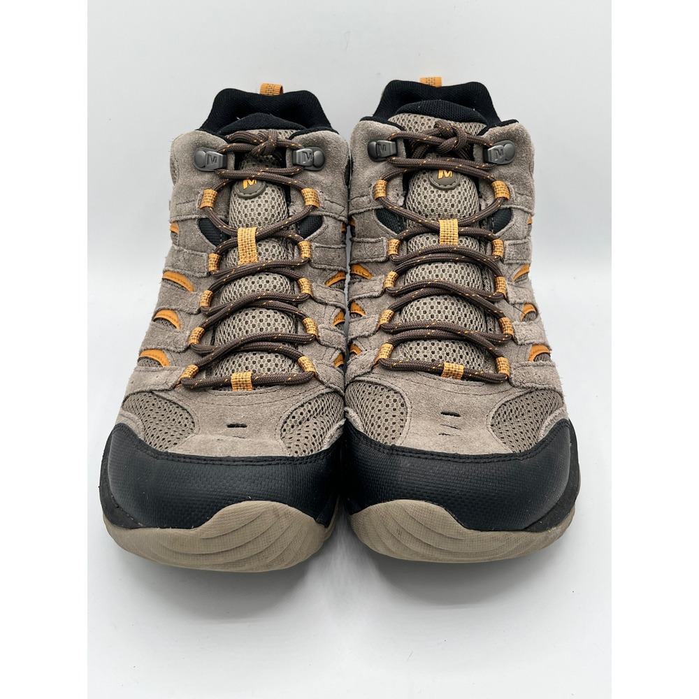 Merrell Alverstone Mid Waterproof Hiking Boots Men Sz 9 Boulder Orange J09559